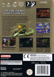 The Legend of Zelda: The Wind Waker Cover Rückseite